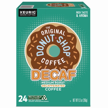The Original Donut Shop Decaffeinated Coffee, Donut Shop, K-Cup, Decaffeinated Coffee, 0.4 oz, 24 PK 7401